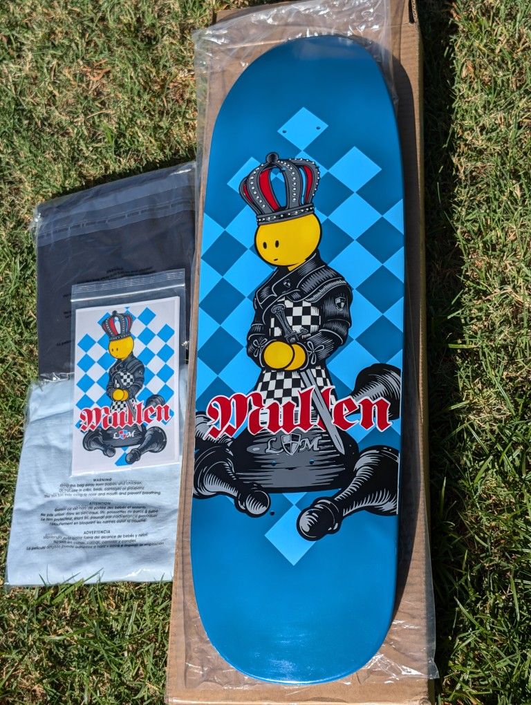 Lance Mountain Rodney Mullen Capsule Signed Deck /100 Ltd Blue XL Tshirts & Book