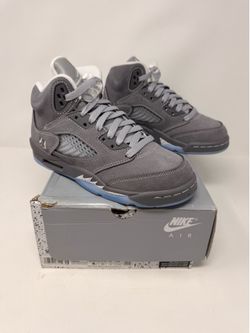 Jordan 5 Retro Wolf Grey Size 4y