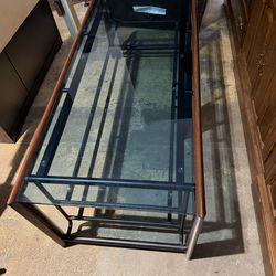 OBO - TV Glass Entertaiment Stand w/ 3 Glass Panels