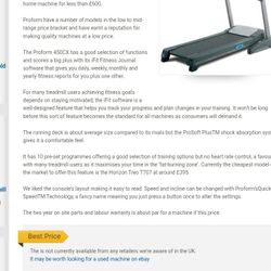 Pro-form Crosswalk Treadmill 
