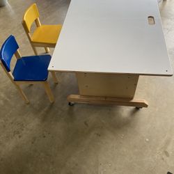 Kids Table , Chairs And Bench 