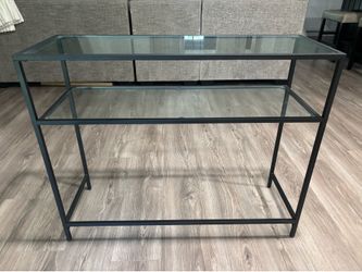 VASAGLE Black Metal Table