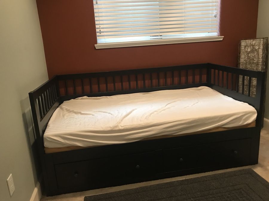 IKEA day bed (single bed converts into double bed)