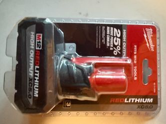 M12 REDLITHIUM HIGH OUTPUT XC5.0 Battery Pack  Each