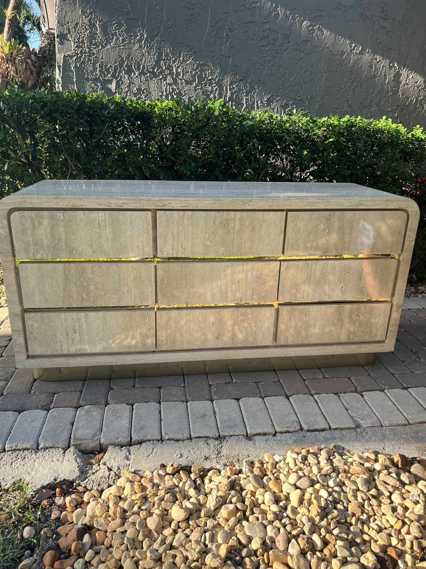 Postmodern Waterfall Design Credenza/Dresser