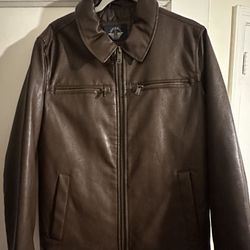 Men’s Leather Jacket Dockers Small 