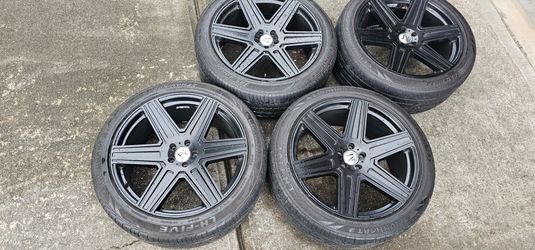 4 22" Black Rims