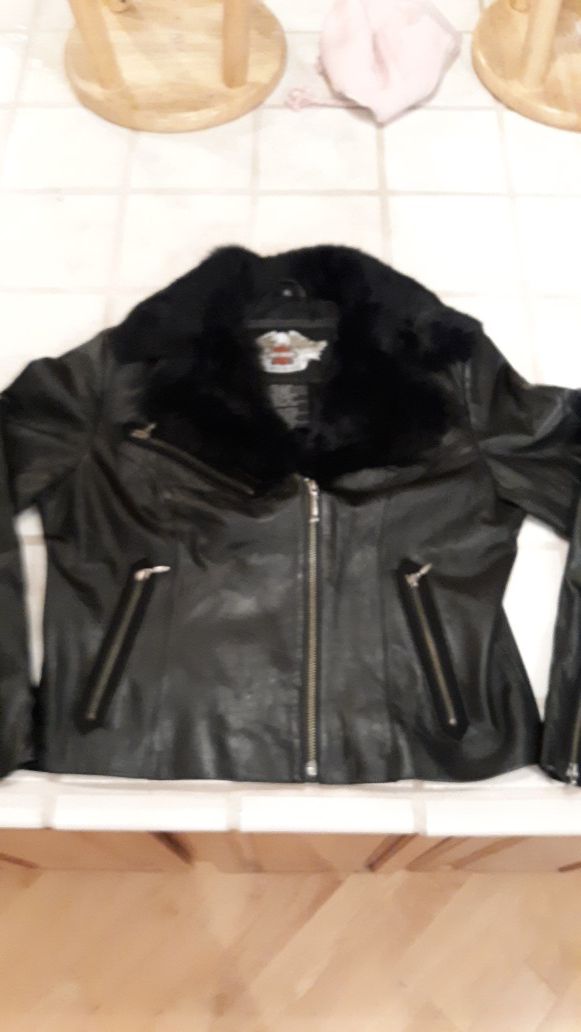 Womens Leather Harley Davidson Jacket