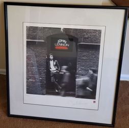 (Beatles) John Lennon Limited Edition "Rock n Roll" Lithograph Art Print Framed