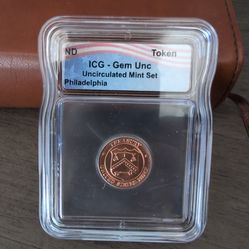 ICG Gem Uncirculated Mint Token Philadelphia