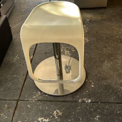 White Bar Stool 