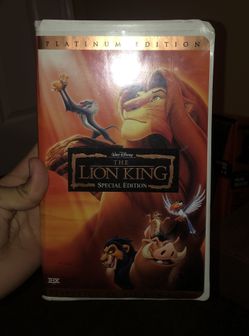 The Lion King Special Edition Platinum Edition VHS