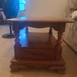 Cute Little End Table With A Drawer