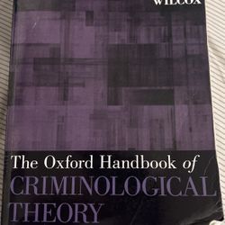 the oxford handbook of criminological theory