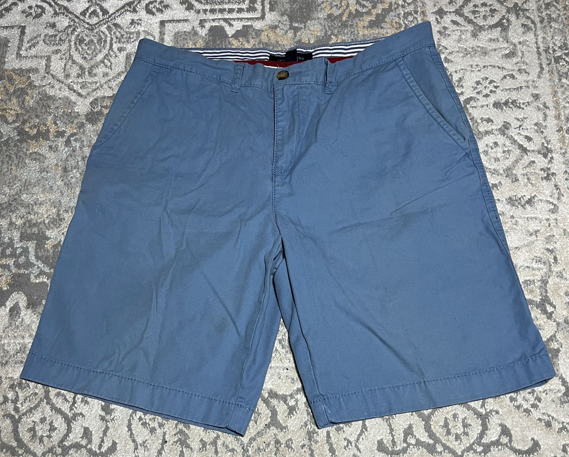 Tommy Hilfiger Shorts Mens Size 34 Blue Flat Front  