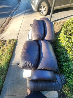 Free leathette love seat recliner in Azusa CA
