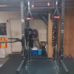 ETE 3x3 Power Rack with Attachments