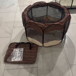 Brand New Leopard Print Doggy Dorm For Dogs, Cats, And Other Pets