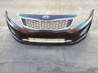 2014-2015 Kia Optima hybrid complete front bumper with all the accessories and inner fillers with accessories OEM.
