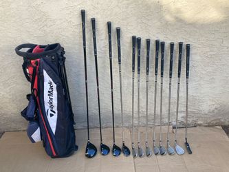 Tour XT LH Golf Clubs & TaylorMade Bag