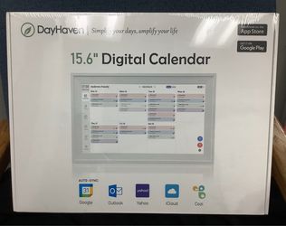 DayHaven Digital Calendar 15.6" Smart Family Organizer Picture Frame .