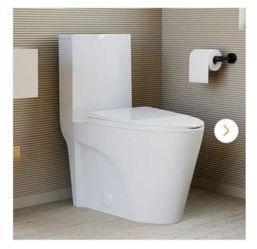 Modern Two-Piece White Ceramic Toilet