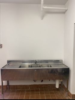 Commercial Kitchen Sink 3 Compartments