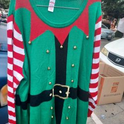 Christmas Elf Tunic Sweater