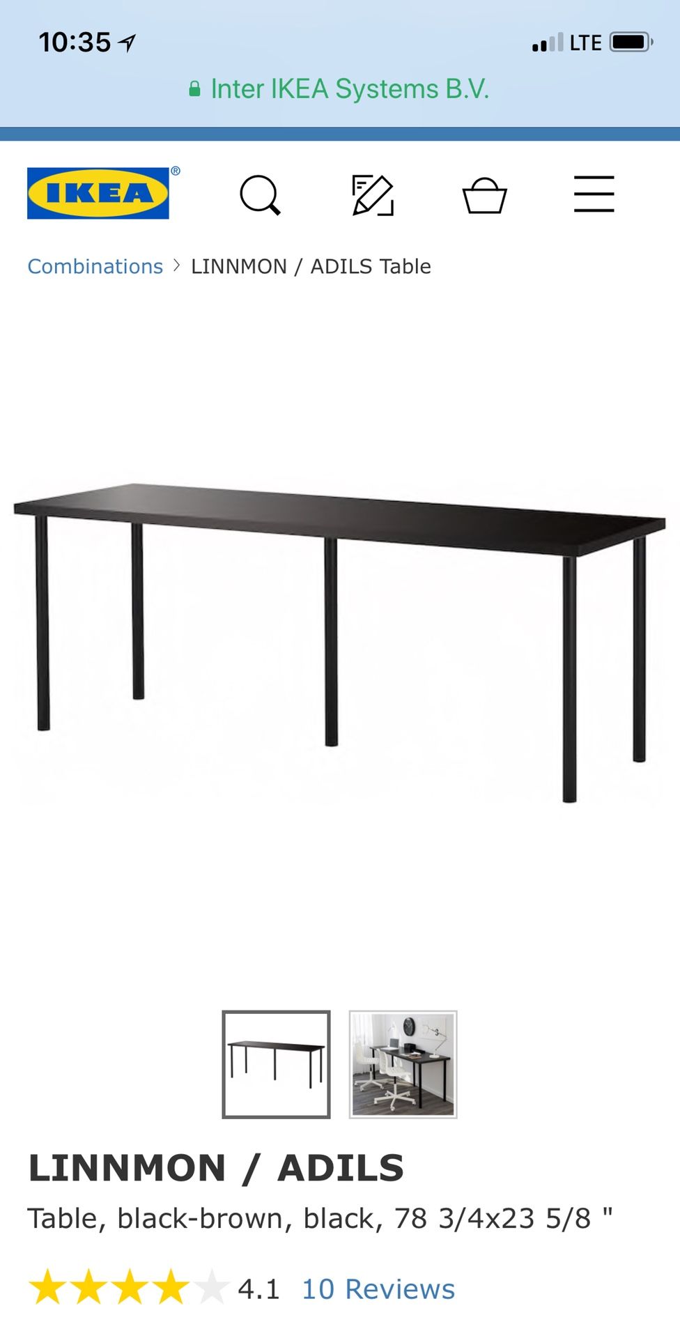 IKEA Linnmon Adils long table for Sale in Union City CA OfferUp