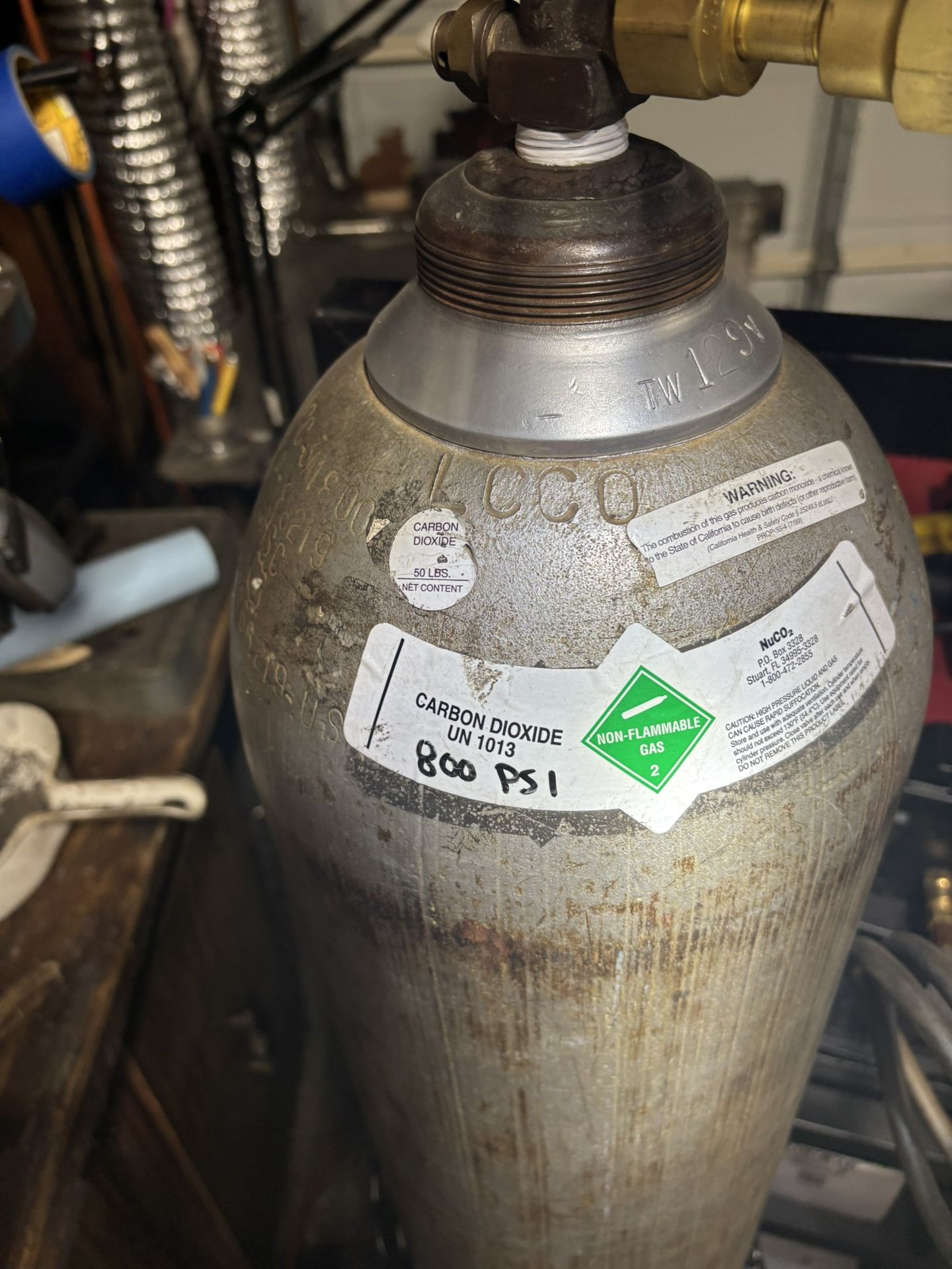 50lb Co2 Tank - 700psi left