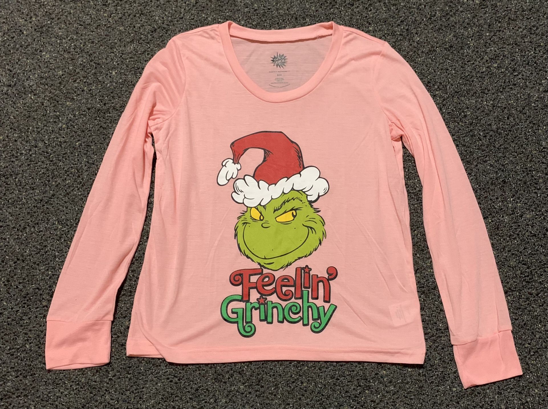 Women’s small the grinch pink Christmas shirt