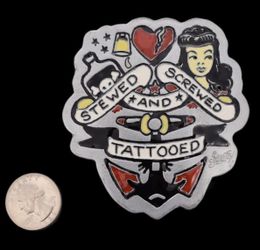 Stewed Screwed & Tattooed Sailor Jerry Belt Buckle