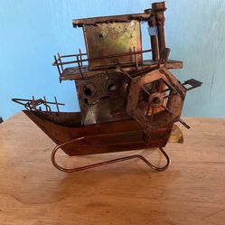 Paddle wheel BoatMusic Box 