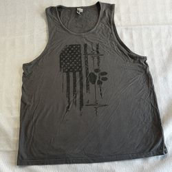 K9 American Flag Tank Top