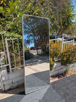 IKEA HOVET Large Full-Length Floor Mirror – 31" x 77" (Aluminum Frame)