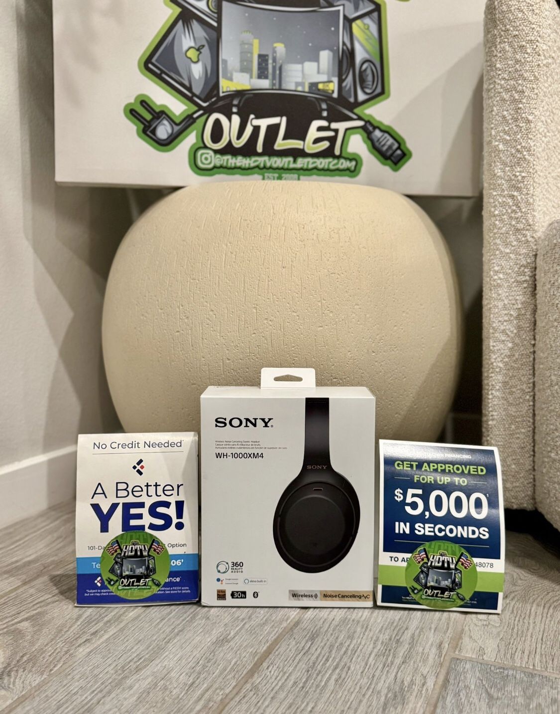 Sony XM4 headphones wireless floor model