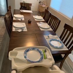 Extendable Solid Wood Kitchen Table 