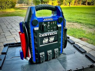 Cen-Tech 630 Peak Amp Jump Starter & 250 PSI Air Compressor