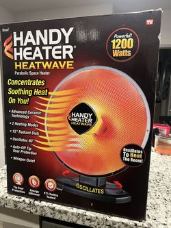 1200-Watt Electric Ceramic Parabolic Space Heater