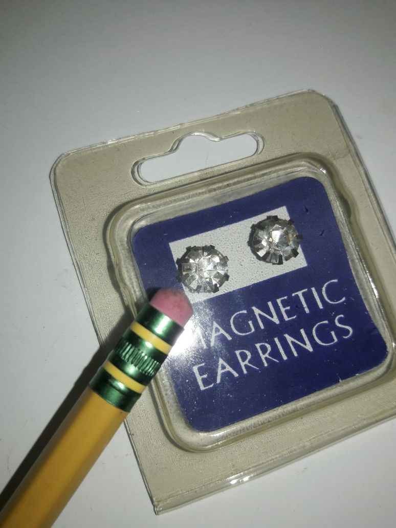 Magnetic earrings Crystal 1 pair 2$ or 6 pairs 6$