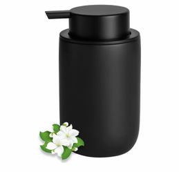 NEW - Matte Black Ceramic Soap Dispenser