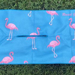 Flamingo Golf Towel  
