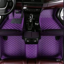 Fancy Purple Car Floor Mats 💜