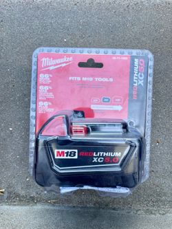 Milwaukee M18 Lithium XC 5.0 Battery - Brand new