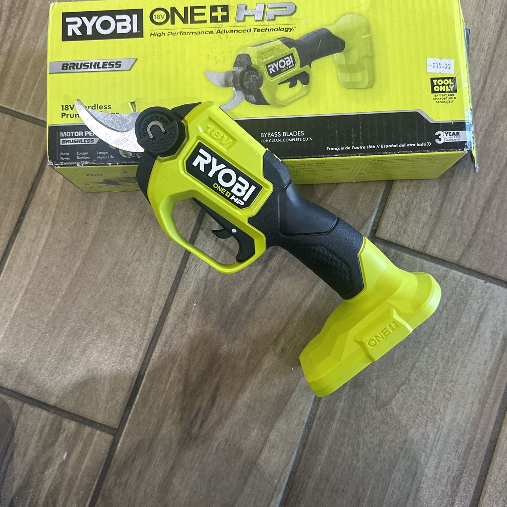 Ryobi 18V Cordless Pruning Shear TOOL ONLY