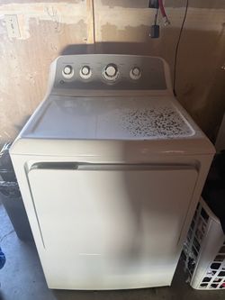GE White Front-Load Dryer