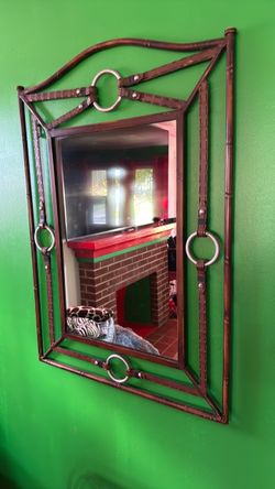 Decorative Metal Framed Wall Mirror
