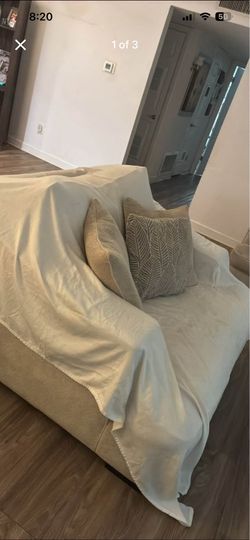 Oversized chairs & Ottoman