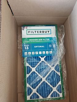 Filterbuy 12x24x1 Air Filter MERV 13 Smoke & Allergy Defense