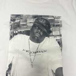 Men’s Supreme x Nike Air Jordan The Notorious B.I.G. Biggie T-Shirt Tee White - Small